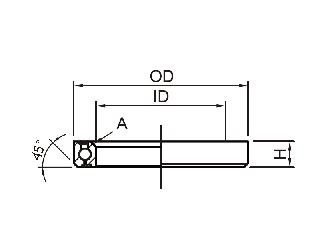 Balhoofdlager R426 OD:52xID:40xH:7X36-45