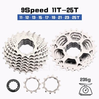 SHN cassette 9 sp 11-25